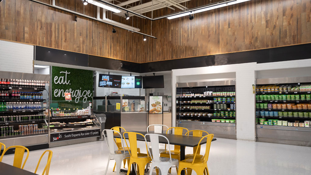 Eco-friendly modern office interior design concept