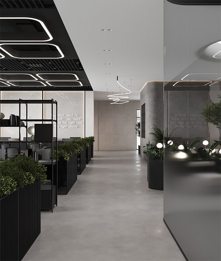 luxurious office interior design ,  luxury interior design office , interior design office