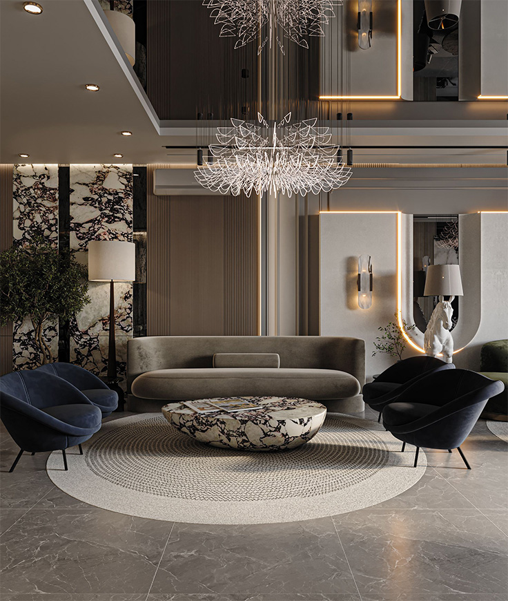 luxurious office interior design ,  luxury interior design office , interior design office